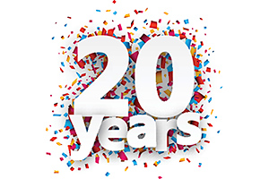 20 years - Copyright – Stock Photo / Register Mark