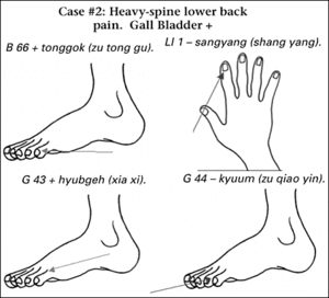 Diagram showing acupuncture points of foot, toes and fingers. - Copyright – Stock Photo / Register Mark