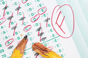 failing the test - Copyright – Stock Photo / Register Mark