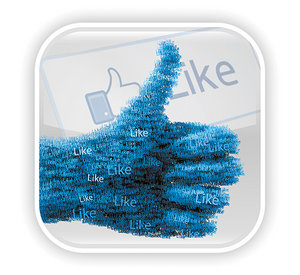 Facebook like - Copyright – Stock Photo / Register Mark