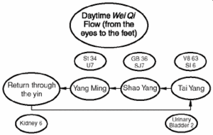 The daytime wei qi flow. - Copyright – Stock Photo / Register Mark