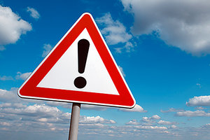 warning sign - Copyright – Stock Photo / Register Mark